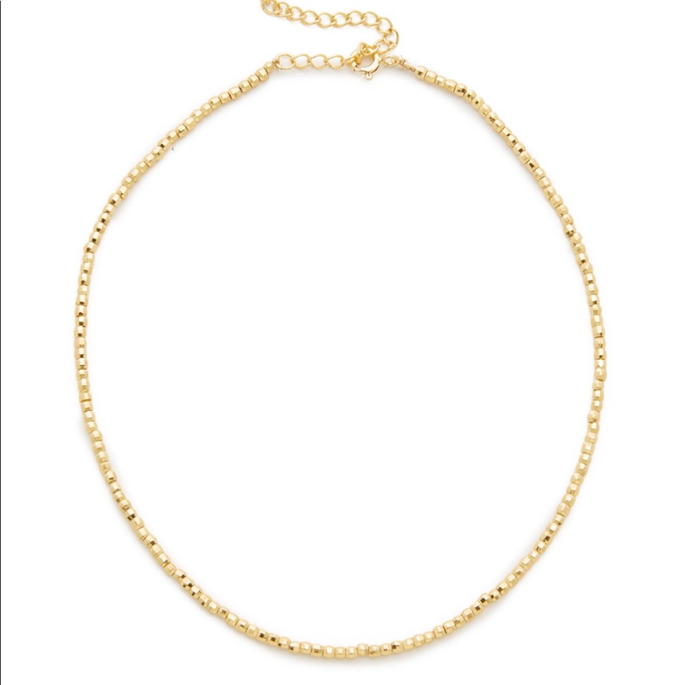 Gorjana Playa Beaded Choker Necklace 18K Gold